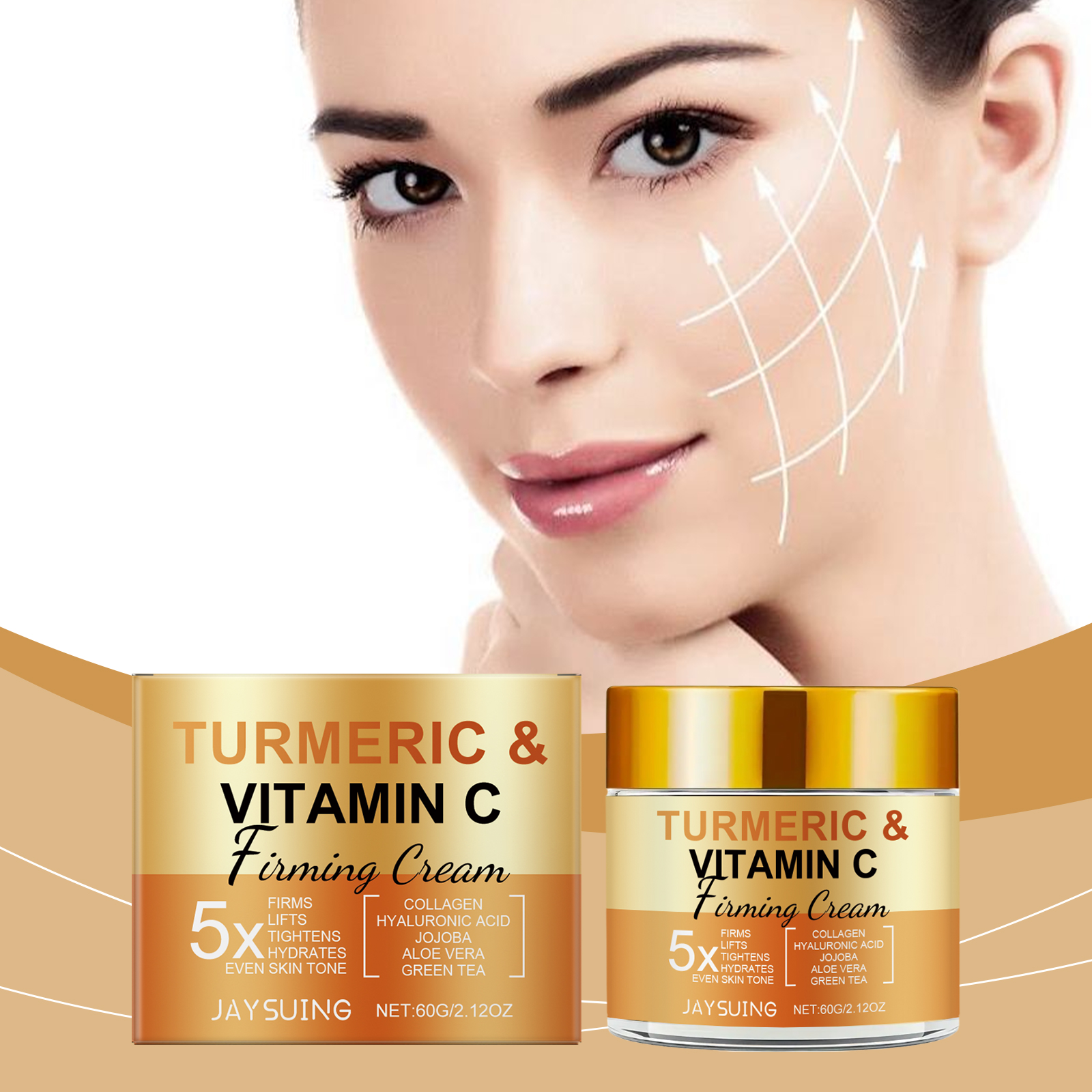 Skincare Glad2Glow - Turmeric Vitamin C Firming Face Cream
