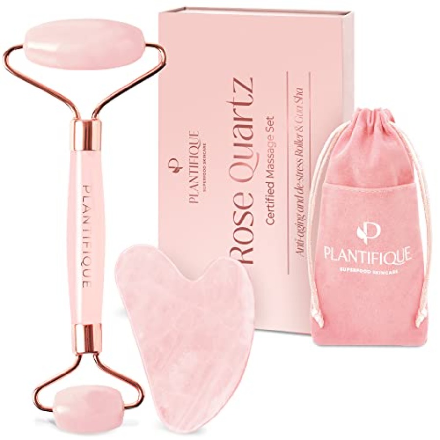 Skincare Routine - PLANTIFIQUE Face Roller and Gua Sha