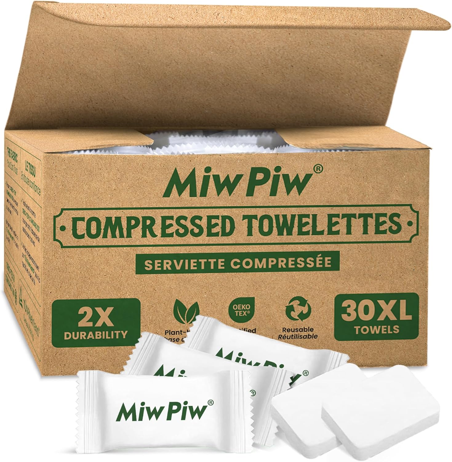 Xl Skincare - Compressed Towel (Size XL, 30 Counts)