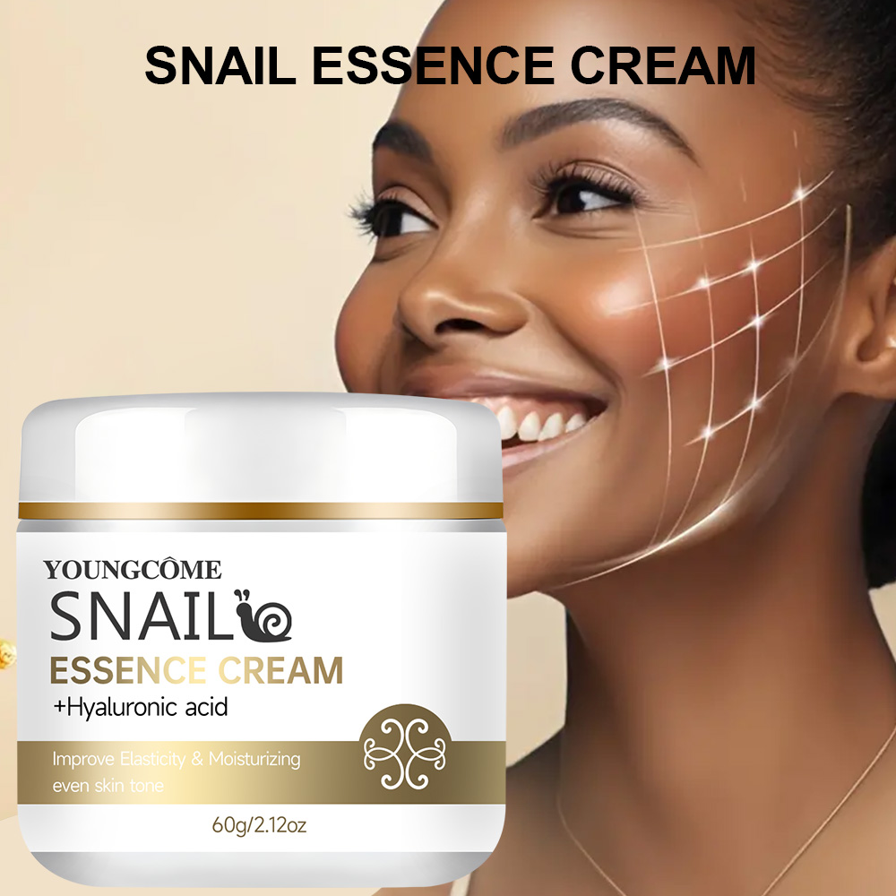 Snail essence cream with hyalu - Skincare Glad2Glow reseña y precio