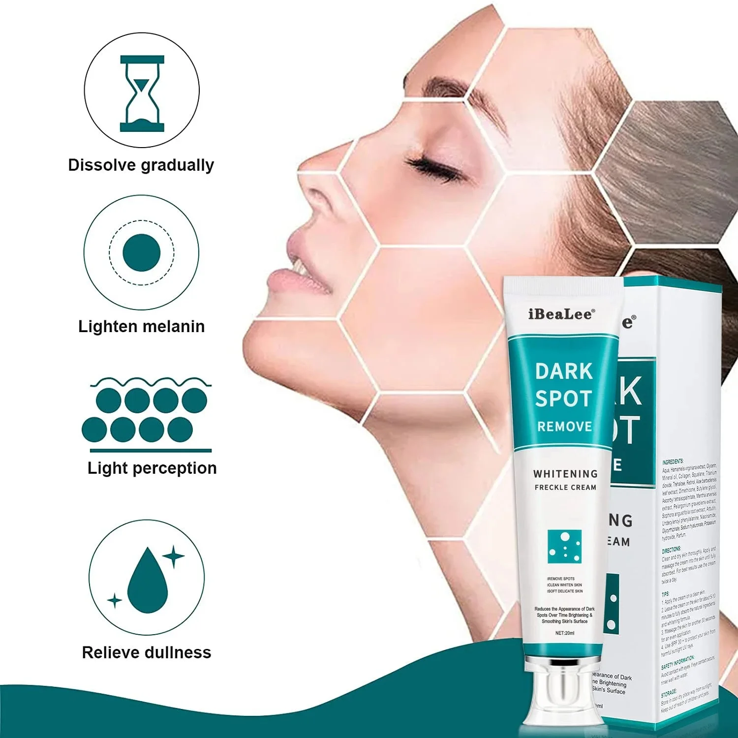 Melasma Brightening Face Cream - Skincare Glad2Glow reseña y precio
