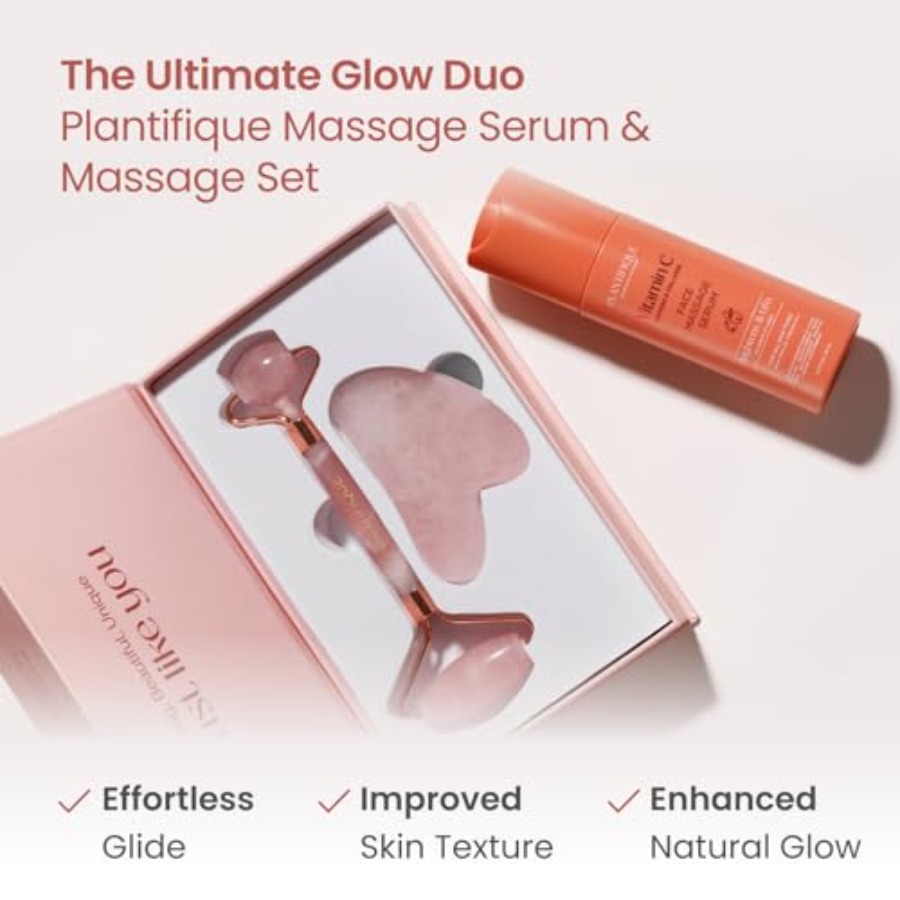 PLANTIFIQUE Face Roller and Gu - Skincare Routine reseña y precio