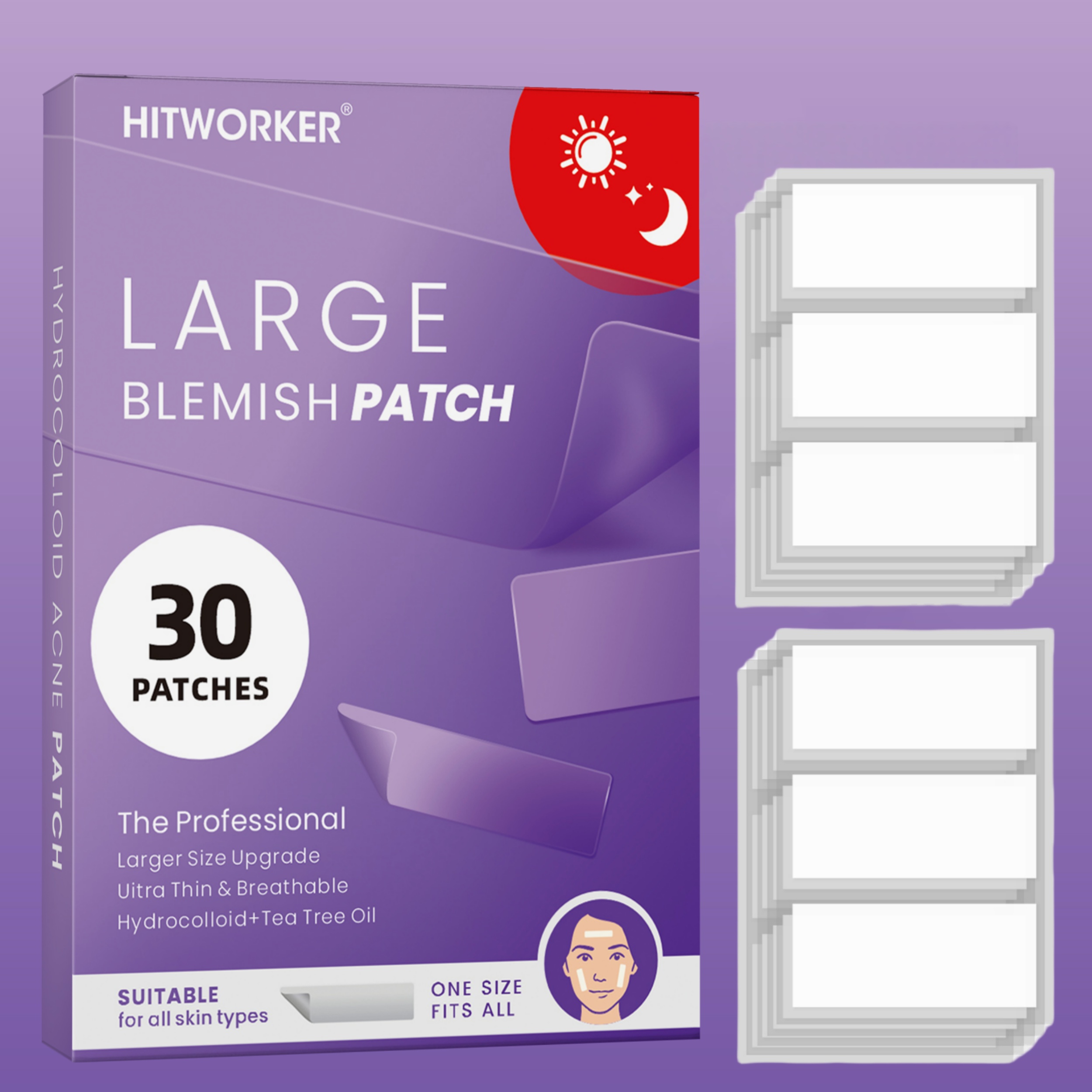 30 XL acne patches, suitable f - Xl Skincare reseña y precio