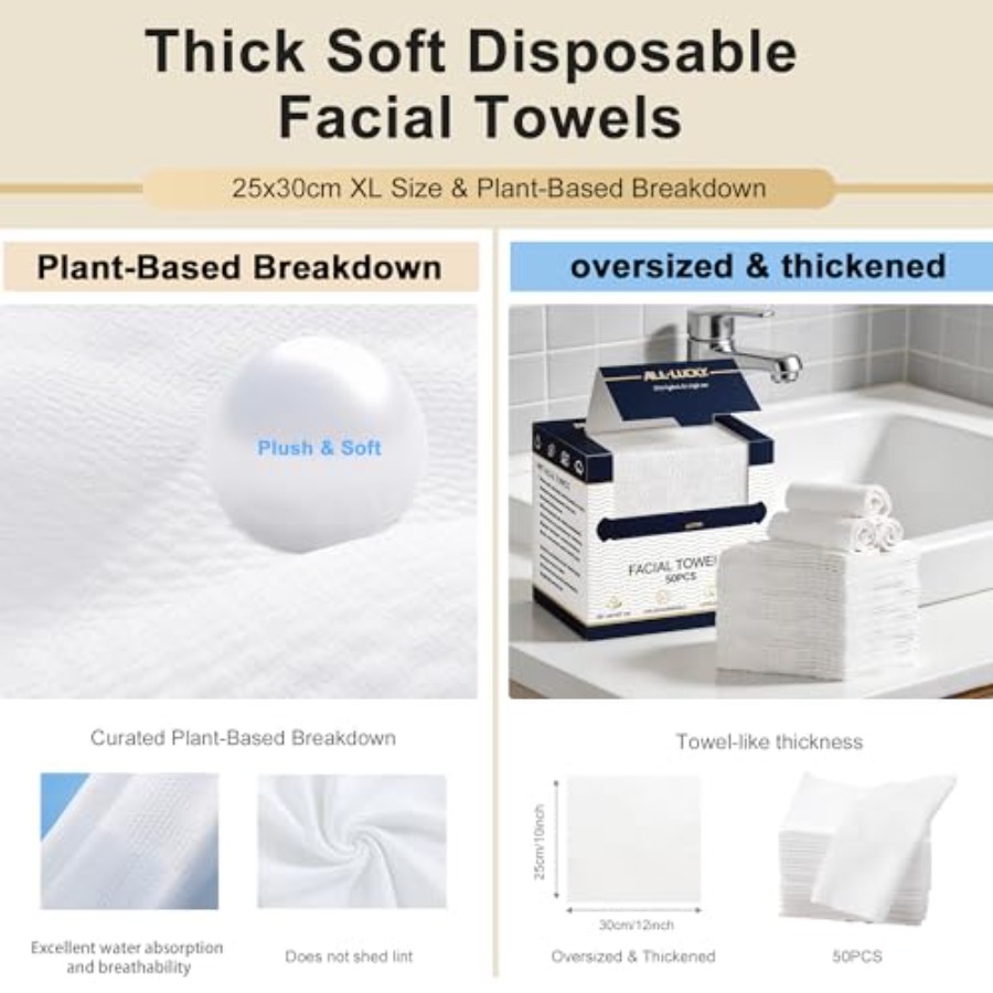 Face Towels, XL Facial Dry Tow - Xl Skincare reseña y precio