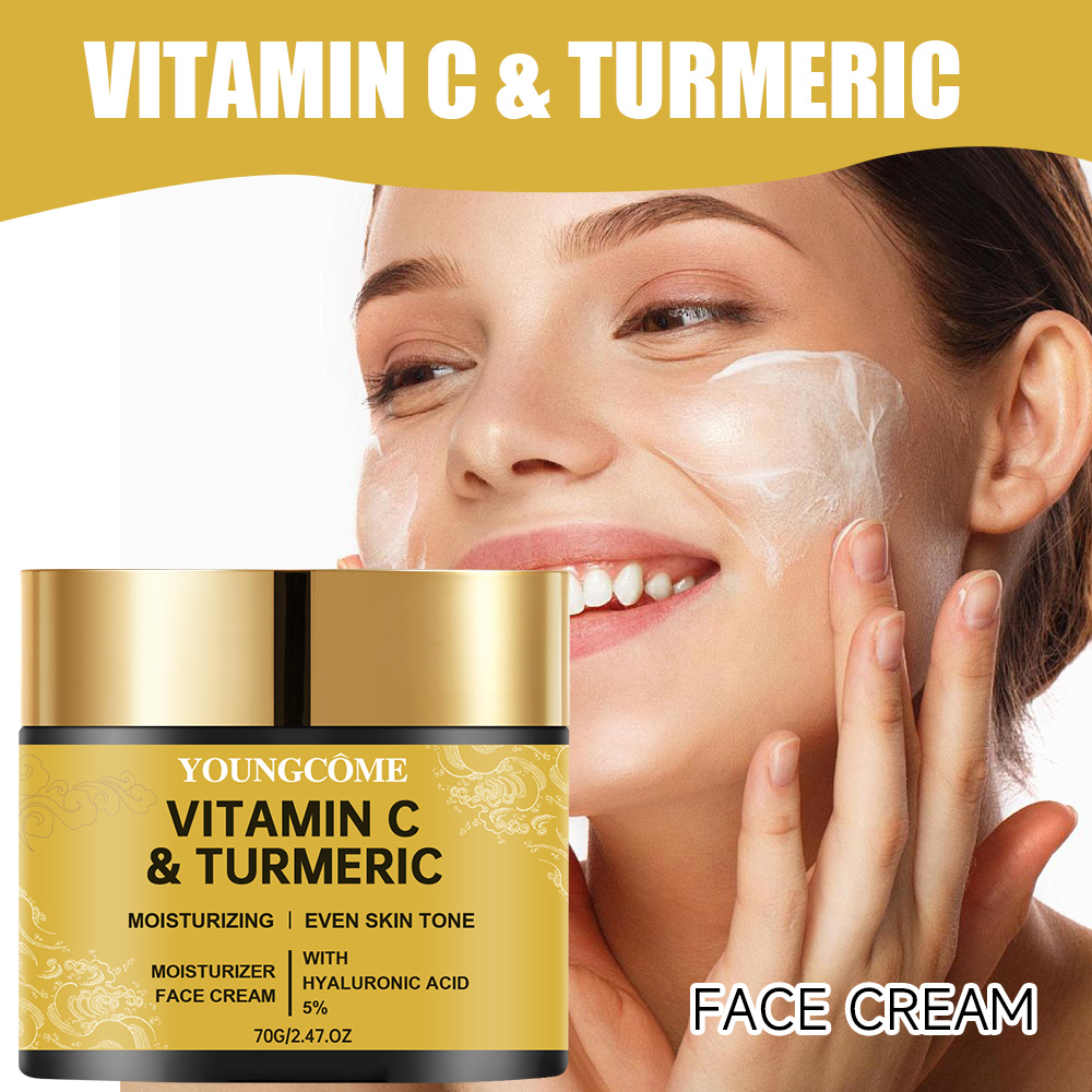 Turmeric Vitamin C Face cream  - Skincare Glad2Glow reseña y precio