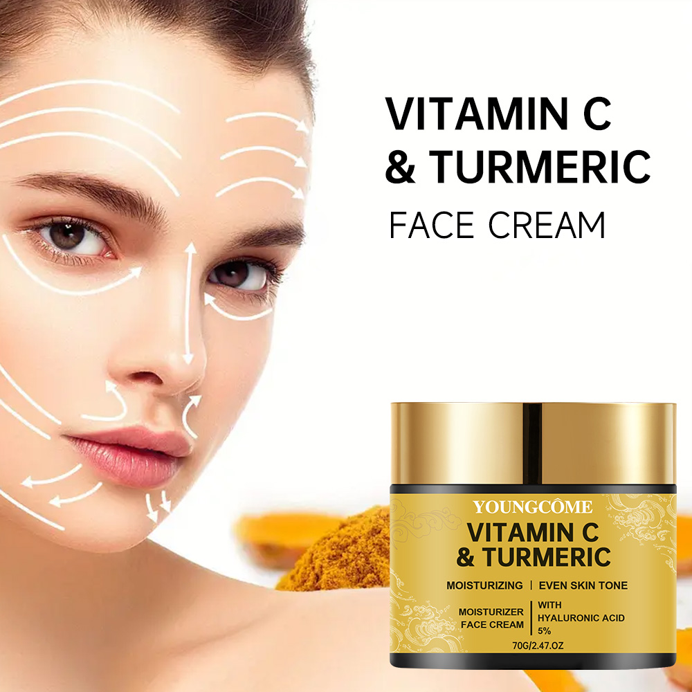 Turmeric Vitamin C Face cream  - Skincare Glad2Glow reseña y precio
