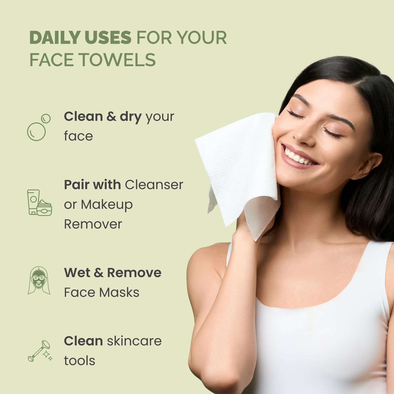 Disposable Face Towels XL 10x1 - Xl Skincare reseña y precio