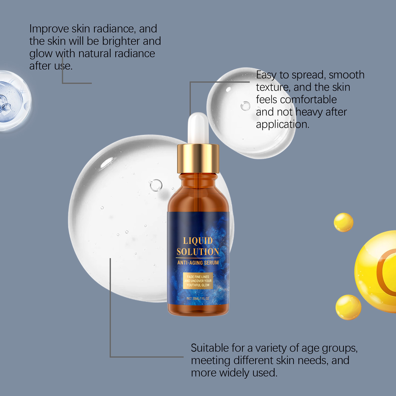 Anti Aging Serum Reduce Wrinkl - Skincare Glad2Glow reseña y precio