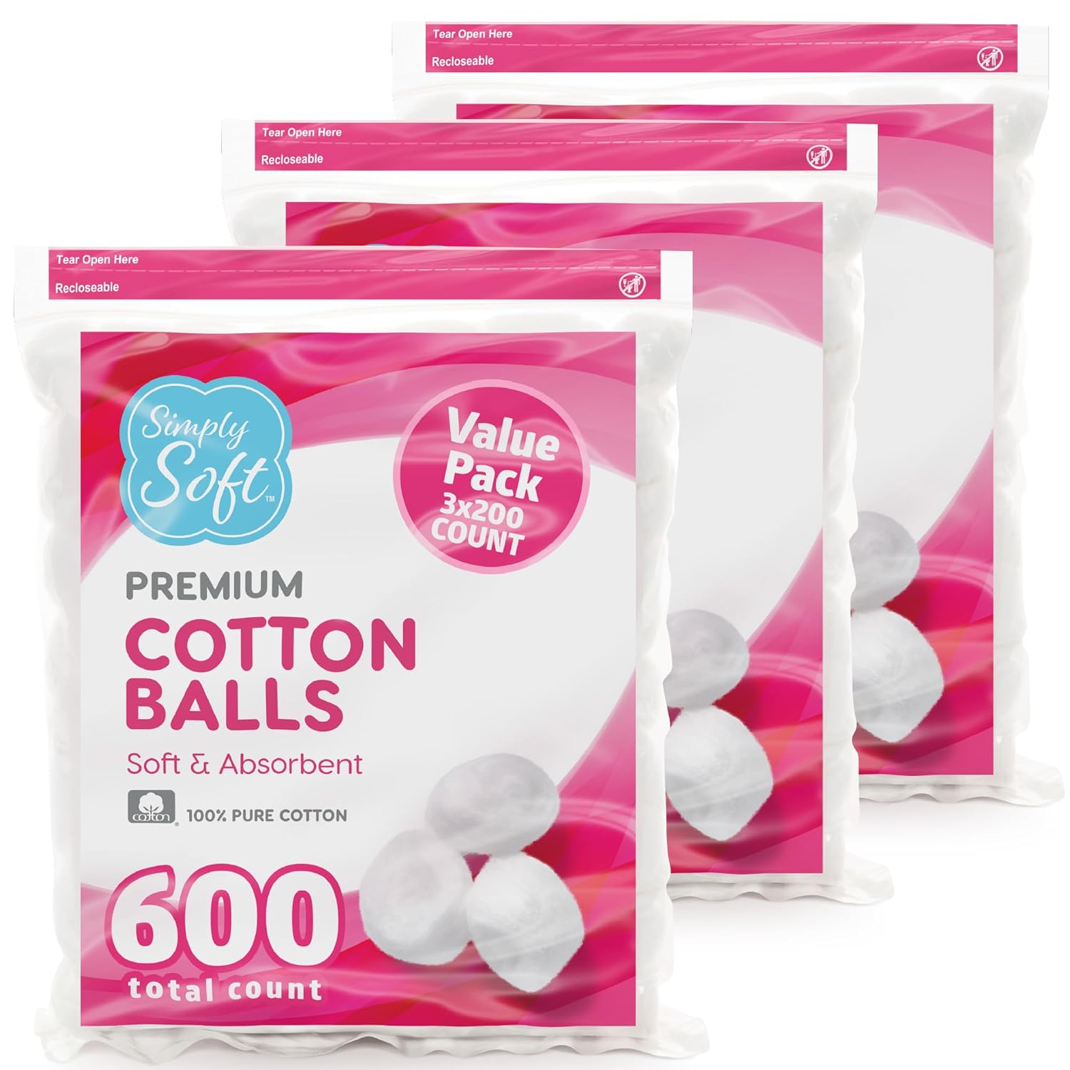 100% Pure Cotton Balls (600 Co - Xl Skincare reseña y precio