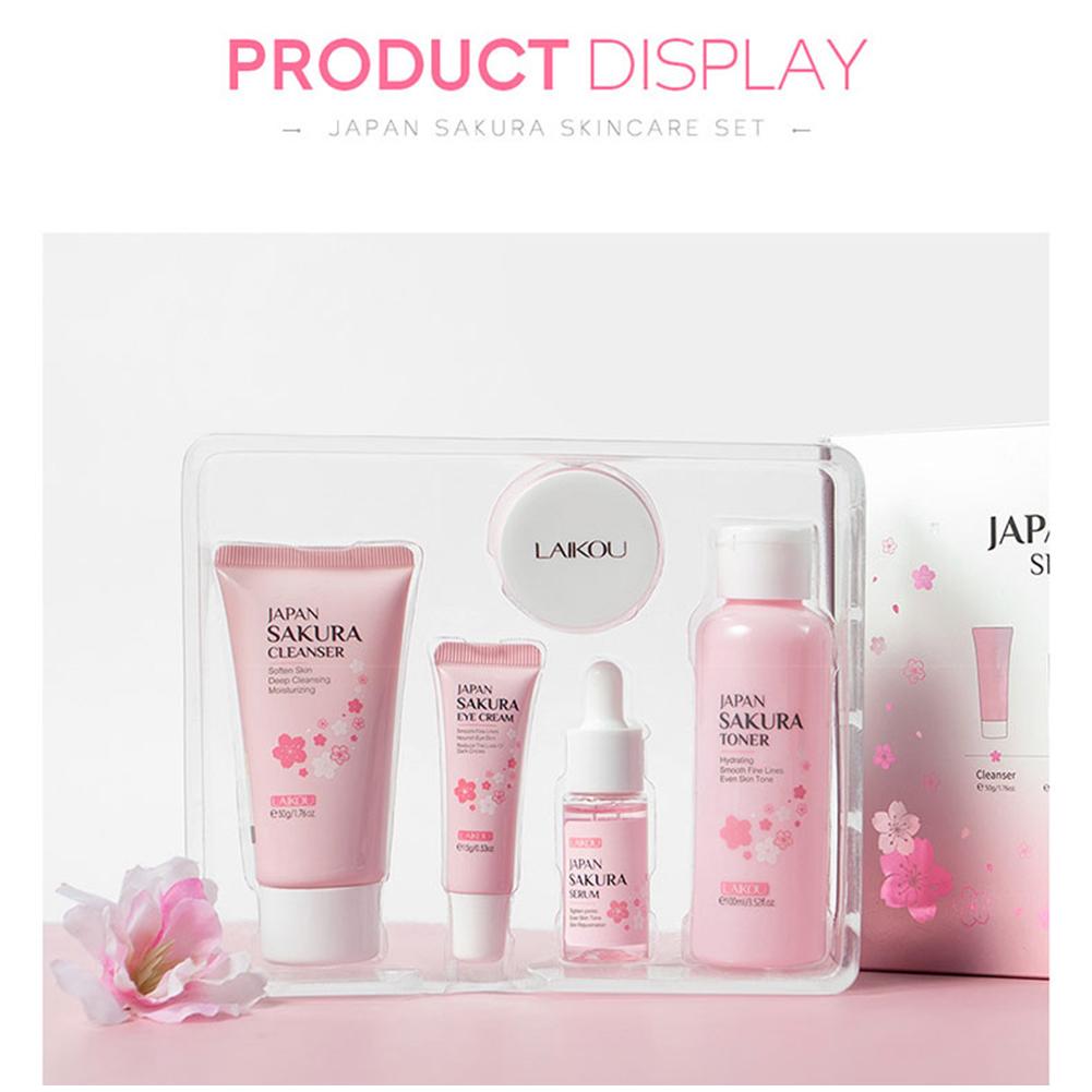 5/3pcs/Set Sakura Skin Care Se - Skincare Routine reseña y precio
