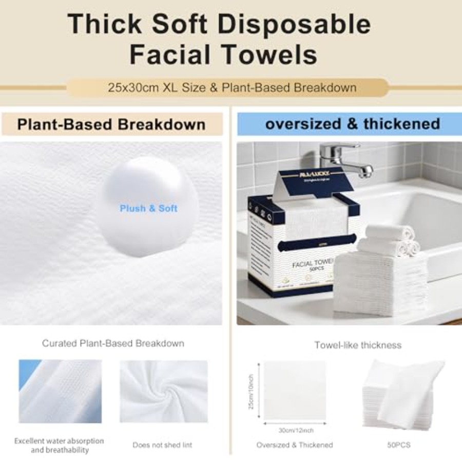 Face Towels, XL Facial Dry Tow - Xl Skincare reseña y precio