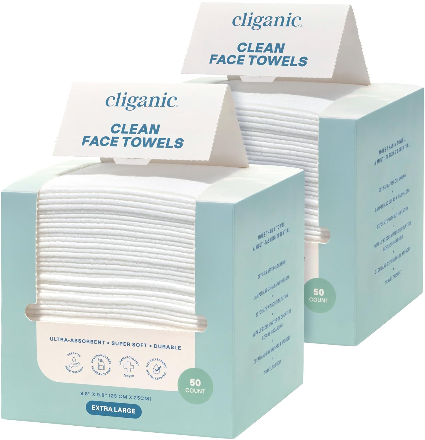 XL Disposable Face Towels, 100 - Xl Skincare reseña y precio