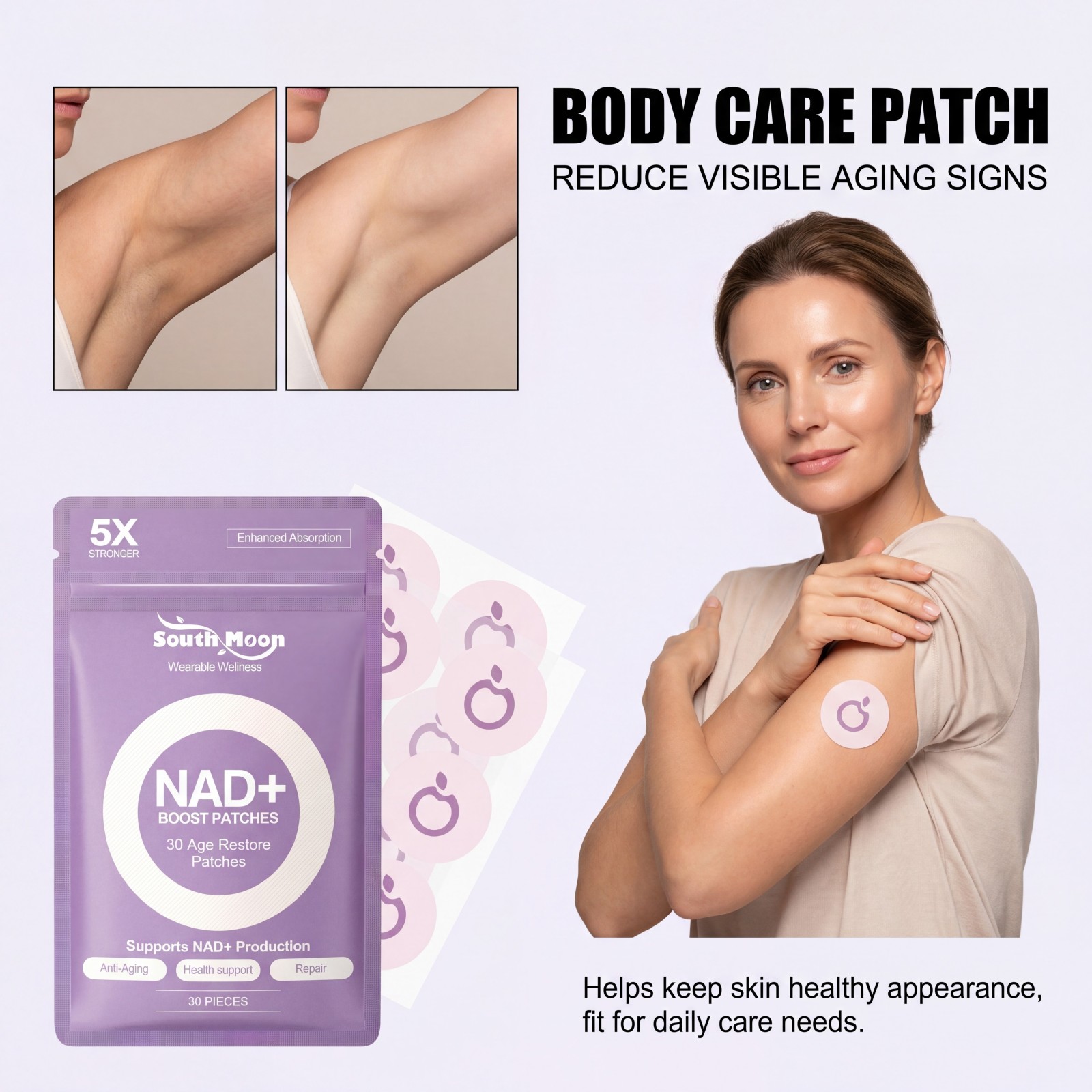 60/120pcs Body Care Patch Mois - Skincare Routine reseña y precio