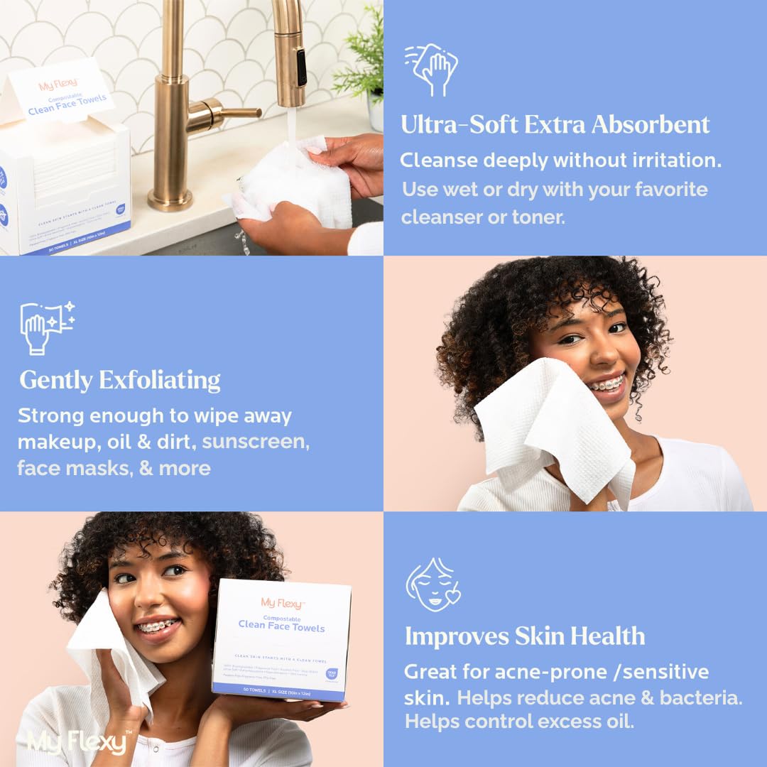 XL Biodegradable Face Towels f - Xl Skincare reseña y precio