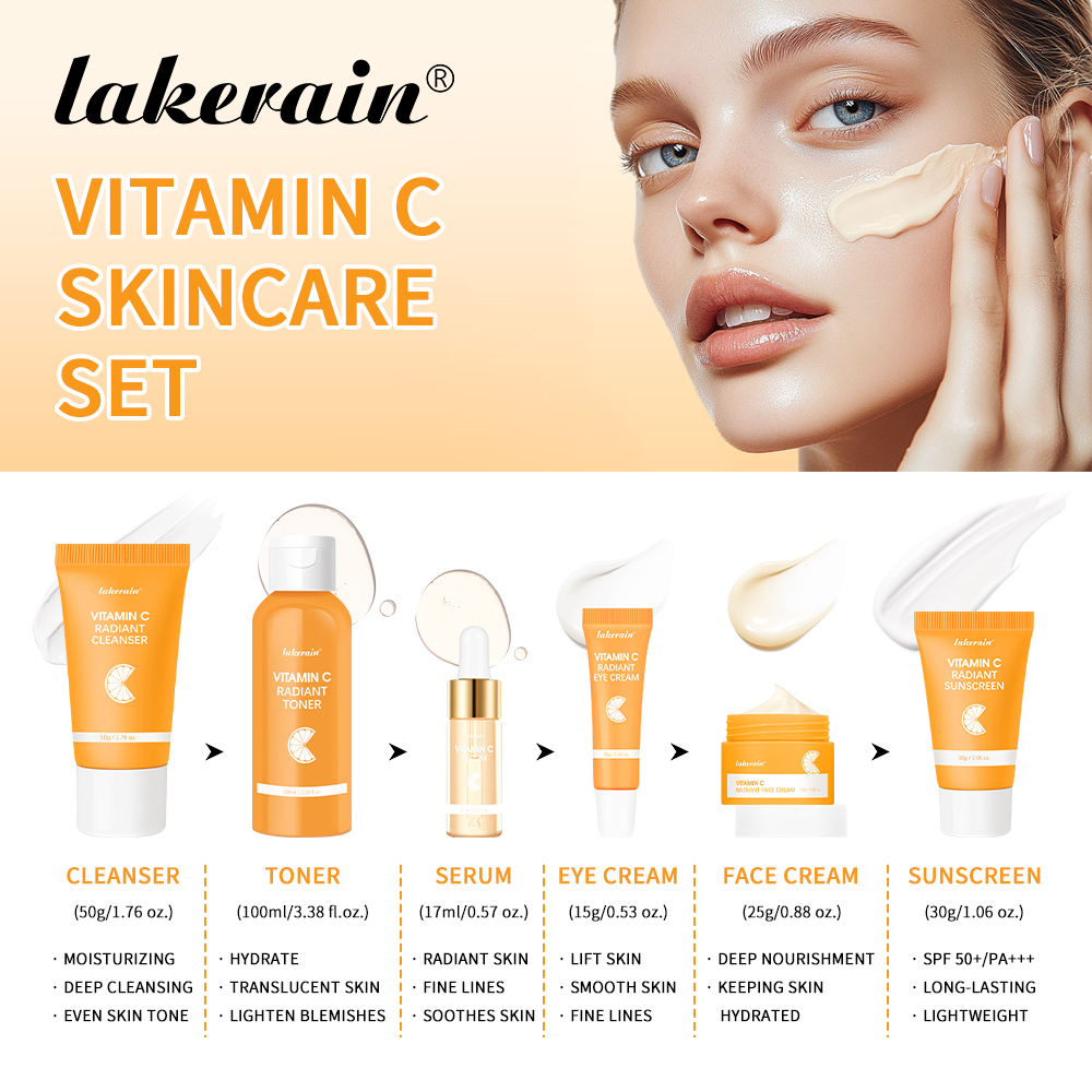 Lakerain Vitamin C Skin Care S - Skincare Glad2Glow reseña y precio
