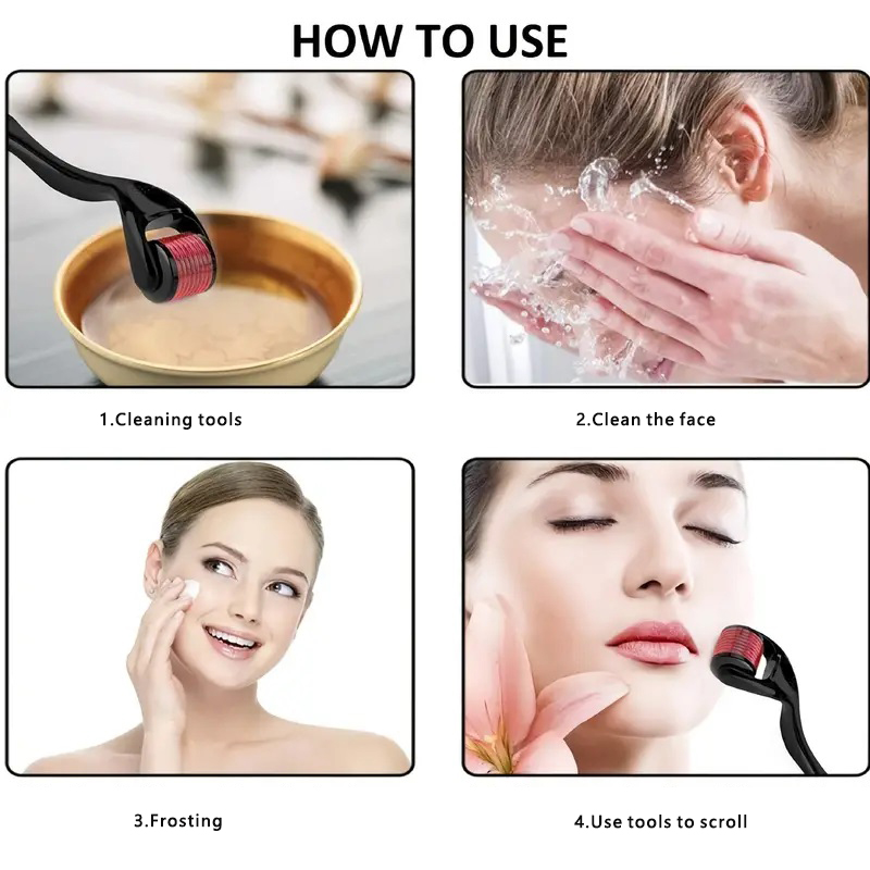 Facial beauty microneedle roll - Skincare Routine reseña y precio