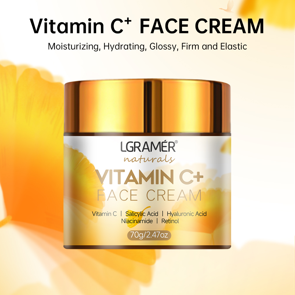 Vitamin C Face Cream Retinol S - Skincare Glad2Glow reseña y precio