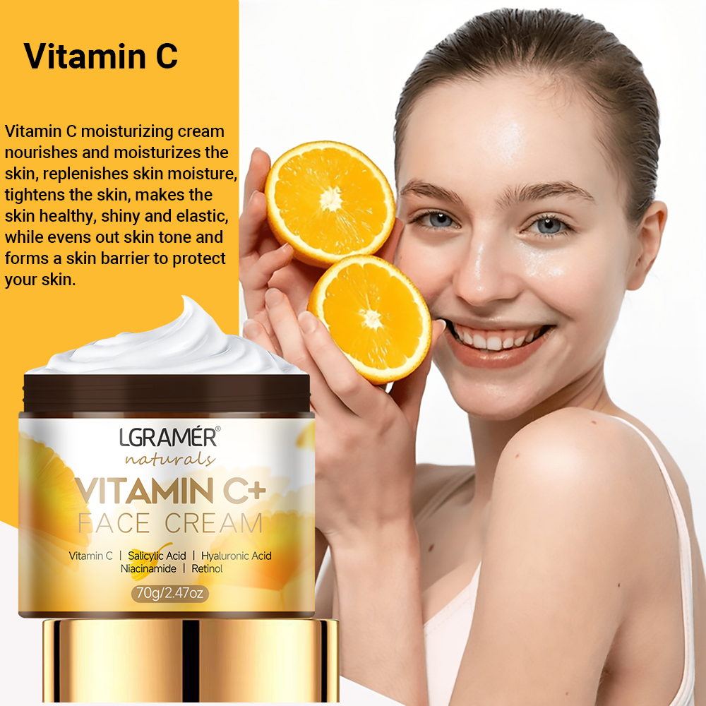 Vitamin C Face Cream Retinol S - Skincare Glad2Glow reseña y precio