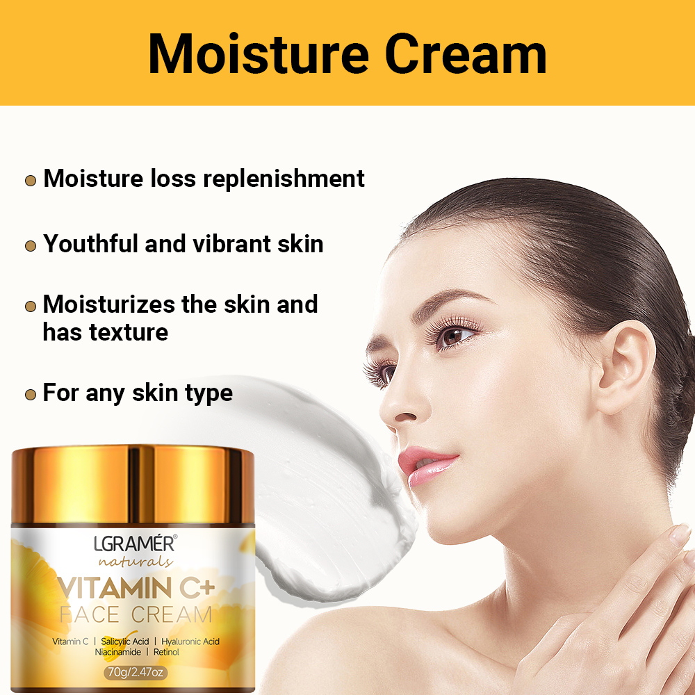 Vitamin C Face Cream Retinol S - Skincare Glad2Glow reseña y precio